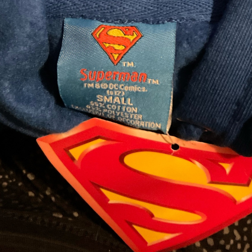 DC Comics Superhero Superman Costume Hoodie - Blue, Red, and Yellow - Picture 2 of 2